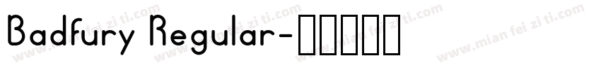 Badfury Regular字体转换